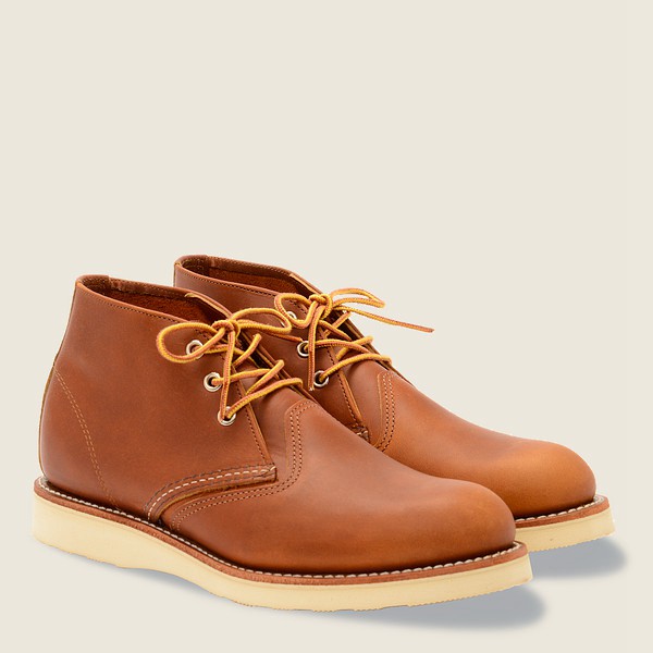 Red Wing Heritage Ayakkabı Erkek - Work - Chukka-Iginal Deri - Kahverengi - 53GKXMYZA